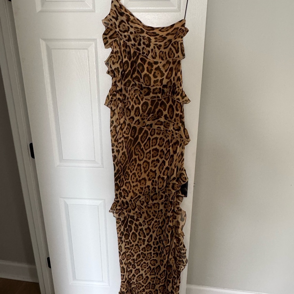 Mango Animal Print Maxi Dress